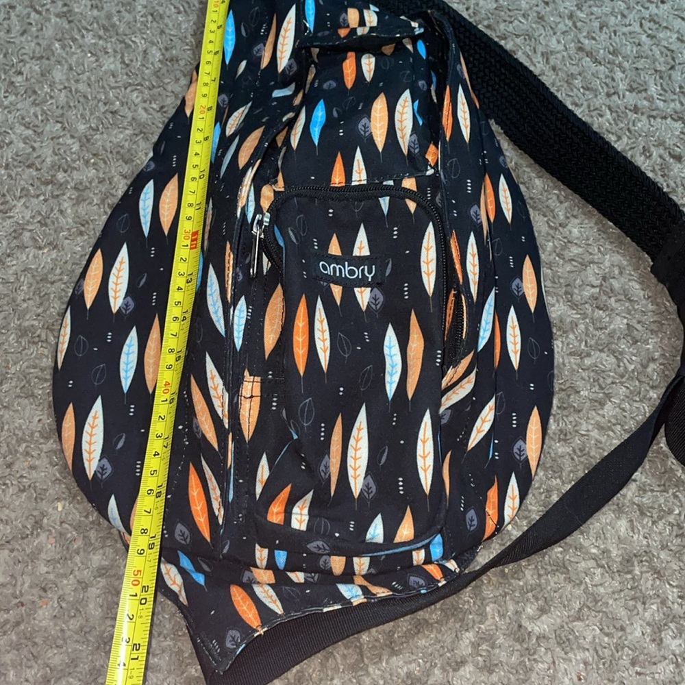 Ambry rope black leaf Slingback bag - Picture 7 of 9
